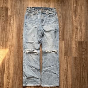 American Eagle Outfitters Light Blue Straight Leg Jeans